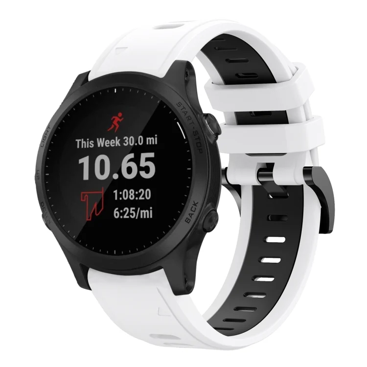 22mm Two-Color Sports Silicone Watch Band
