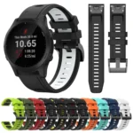 22mm Two-Color Sports Silicone Watch Band - Image 2
