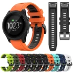 22mm Two-Color Sports Silicone Watch Band - Image 2