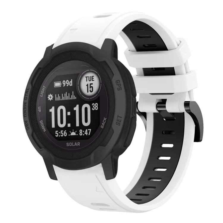 22mm Two-Color Sports Silicone Watch Band