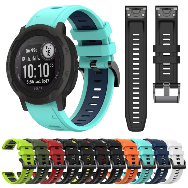 SYA002030116_B1.webp 22mm Two-Color Sports Silicone Watch Band - Image 2