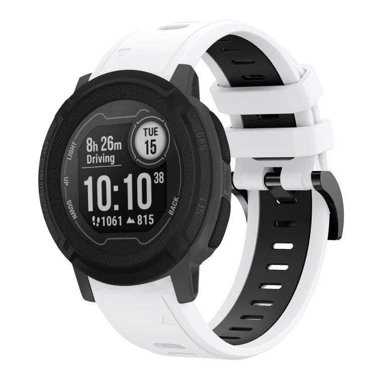 22mm Two-Color Sports Silicone Watch Band