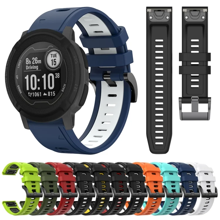 SYA002030117_B1.webp 22mm Two-Color Sports Silicone Watch Band - Image 2