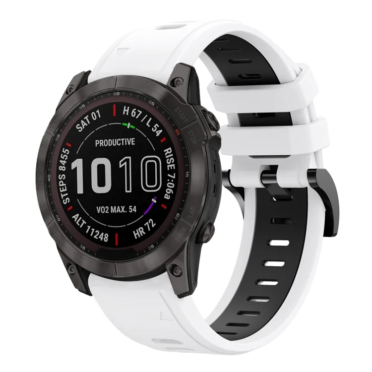 26mm Two-Color Sports Silicone Watch Band