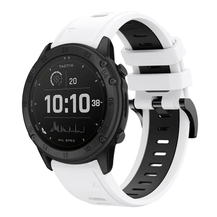 26mm Two-Color Sports Silicone Watch Band