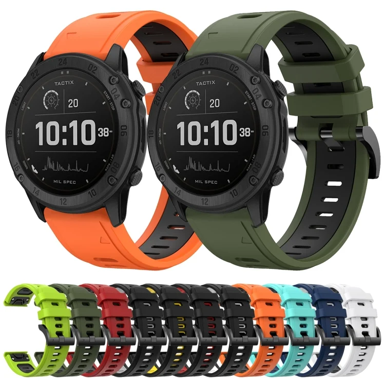 SYA002030203_B1.webp 26mm Two-Color Sports Silicone Watch Band - Image 2