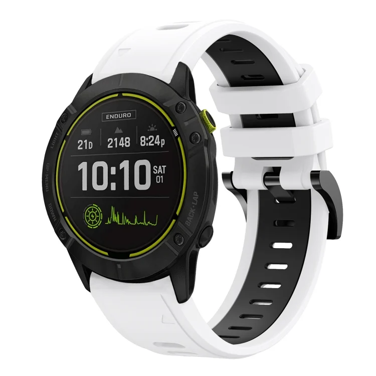 26mm Two-Color Sports Silicone Watch Band