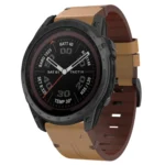 26mm Leather Steel Buckle Watch Band