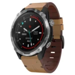 26mm Leather Steel Buckle Watch Band