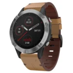 22mm Leather Steel Buckle Watch Band