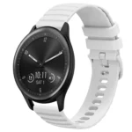 20mm Wavy Dot Pattern Solid Color Silicone Watch Band