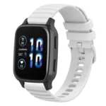 20mm Wavy Dot Pattern Solid Color Silicone Watch Band