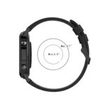 20mm Wavy Dot Pattern Solid Color Silicone Watch Band - Image 5