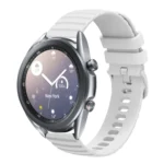 22mm Wavy Dot Pattern Solid Color Silicone Watch Band