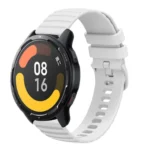 22mm Wavy Dot Pattern Solid Color Silicone Watch Band