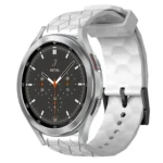 20mm Football Pattern Solid Color Silicone Watch Band