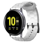 20mm Football Pattern Solid Color Silicone Watch Band