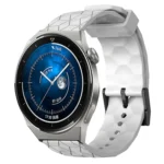 20mm Football Pattern Solid Color Silicone Watch Band