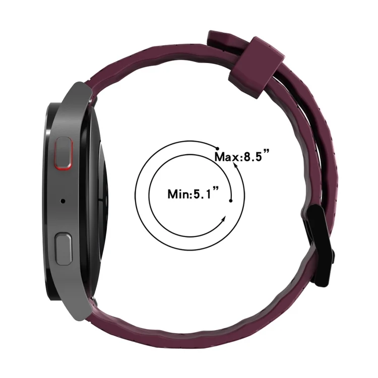 SYA002046801_B4.webp 20mm Football Pattern Solid Color Silicone Watch Band - Image 5