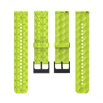 20mm Football Pattern Solid Color Silicone Watch Band - Image 4