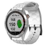 20mm Football Pattern Solid Color Silicone Watch Band