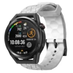 22mm Football Pattern Solid Color Silicone Watch Band
