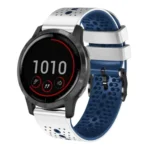 22mm Perforated Two-Color Silicone Watch Band