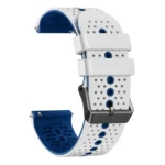 22mm Perforated Two-Color Silicone Watch Band - Image 6