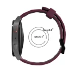 22mm Perforated Two-Color Silicone Watch Band - Image 5