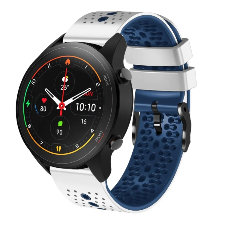 22mm Perforated Two-Color Silicone Watch Band