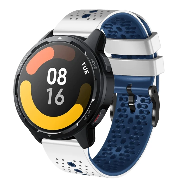 22mm Perforated Two-Color Silicone Watch Band