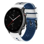22mm Perforated Two-Color Silicone Watch Band
