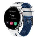 22mm Perforated Two-Color Silicone Watch Band