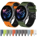 22mm Perforated Two-Color Silicone Watch Band - Image 2