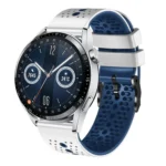 22mm Perforated Two-Color Silicone Watch Band