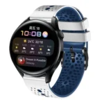 22mm Perforated Two-Color Silicone Watch Band