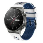 22mm Perforated Two-Color Silicone Watch Band