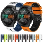 22mm Perforated Two-Color Silicone Watch Band - Image 2