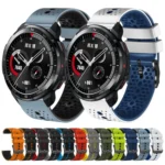 22mm Perforated Two-Color Silicone Watch Band - Image 2