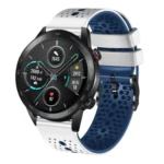 22mm Perforated Two-Color Silicone Watch Band