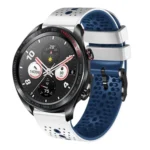 22mm Perforated Two-Color Silicone Watch Band