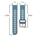 20mm Lady's Silicone Watch Band With Lace Punch - Image 4