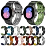Curved Texture Silicone Watch Band - Image 2