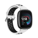 Two-Color Perforated Breathable Silicone Watch Band