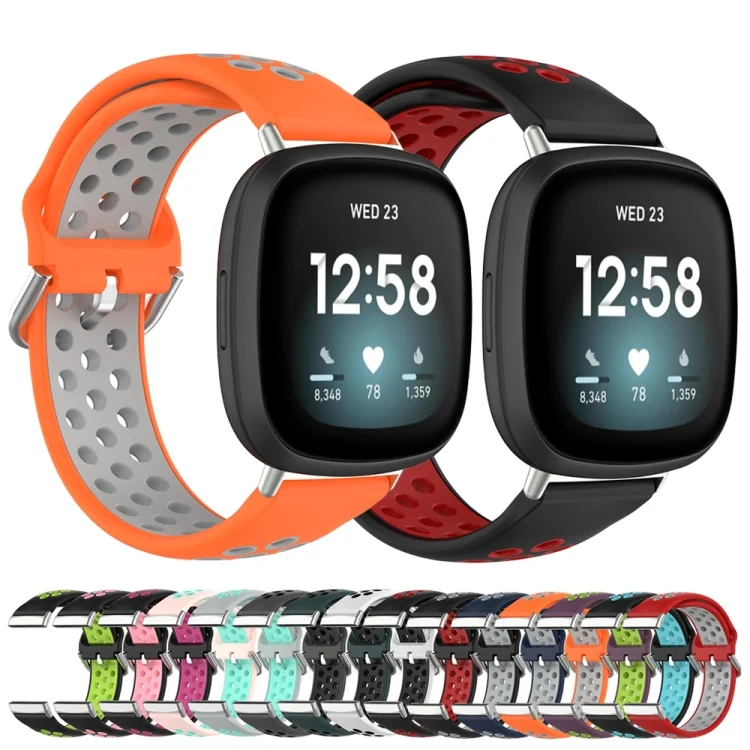 SYA002056502_B2.webp Two-Color Perforated Breathable Silicone Watch Band - Image 3
