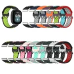 Two-Color Perforated Breathable Silicone Watch Band - Image 2