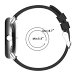 Metal Connector + Solid Color Silicone Watch Band - Image 3