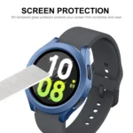 For Samsung Galaxy Watch4/5 44mm ENKAY Hat-Prince Waterproof Full Coverage PC Frame + 9H Tempered Glass Case - Image 6