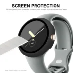 For Google Pixel Watch ENKAY Hat-Prince Full Coverage PC Frame + 9H Tempered Glass Case - Image 5