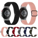 Nylon Stretch Black Buckle Watch Band - Image 2